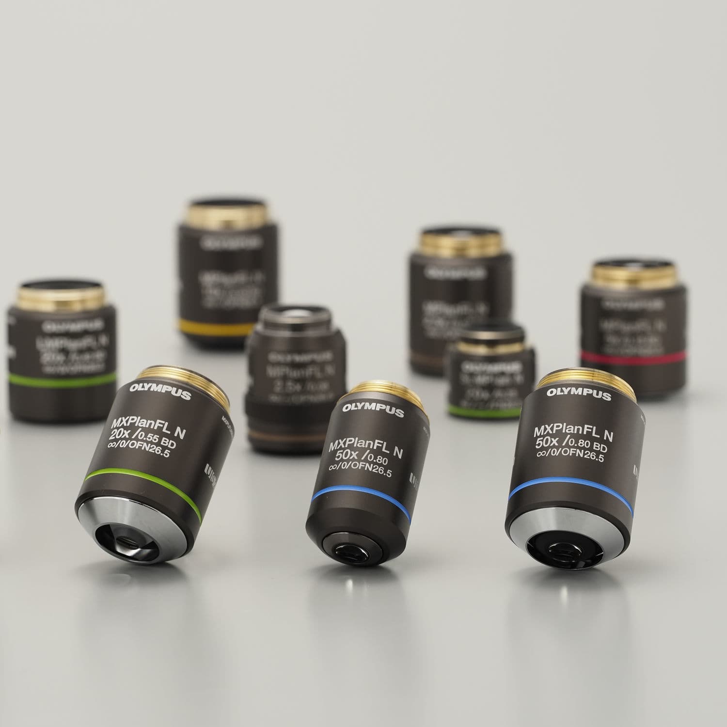 Objectif Microscope Semi-apochromatique UplanFLN 4X-100X - Pour Olympus Infinity, Neuf