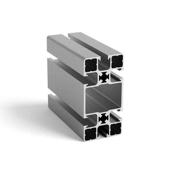 Profilé Aluminium 40x160 Mm - Type I Rainure 8 - Argent Anodisé - Longueur 450 Mm