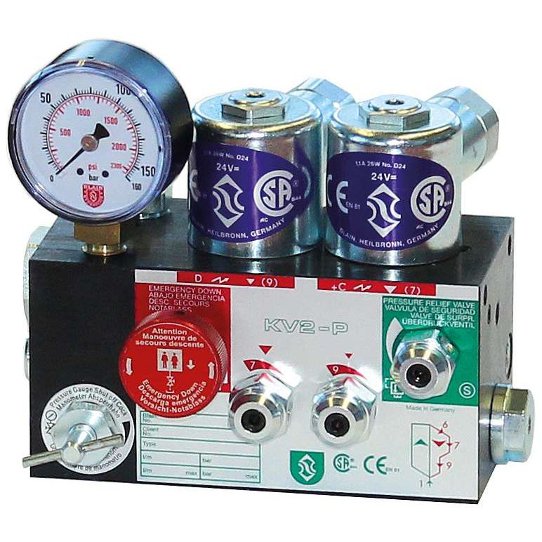 Vanne à commande hydraulique KV 2P Blain Hydraulics GmbH pour