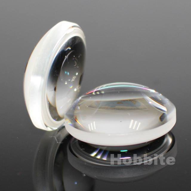 Lentille Convexe En Verre PMMA - Diamètre 60mm - Pour Lampe Soleil, Loupe, Télescope, Bricolage Optique