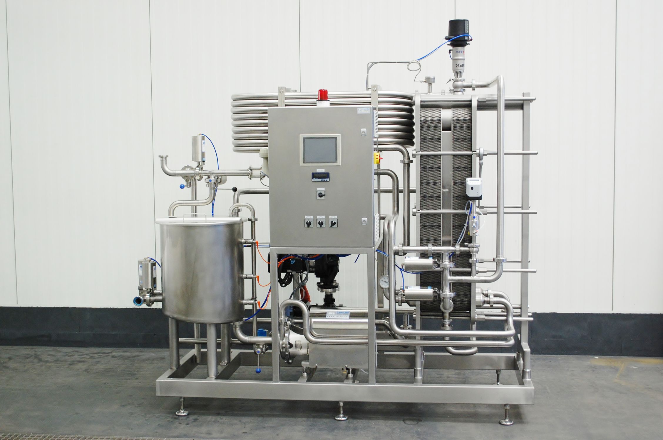 Pasteurisateur pour produits laitiers / automatique Flow C. van