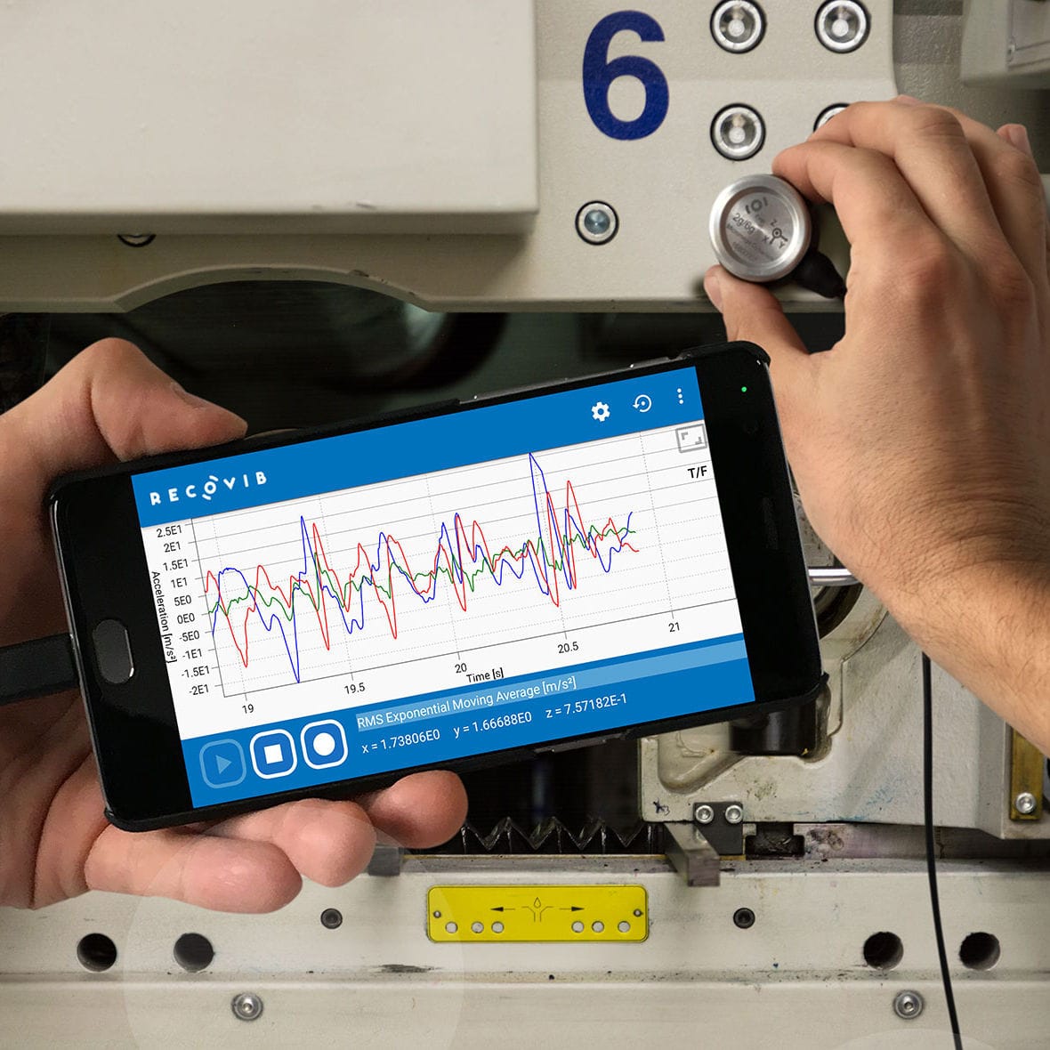 Capteur de vibrations MEMS Recovib Feel 2/6G MicromegaDynamics