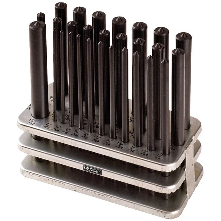 Jeu De 28 Poinçons De Transfert / Repiquage - Tailles 3/32" à 1/2" Par 1/64" - Pour Machiniste