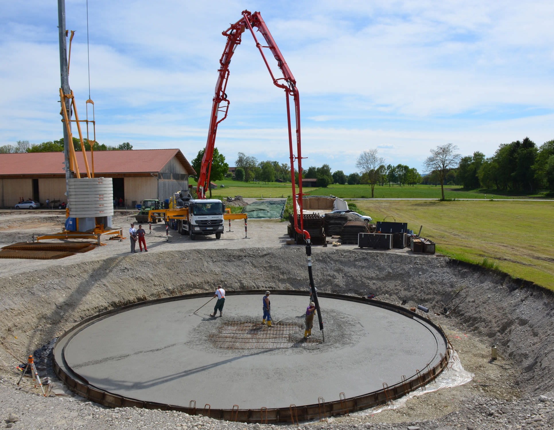 Pompe à béton automotrice pour chantier - M 38-5 - Putzmeister