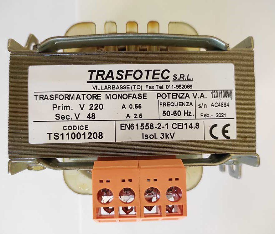 Transformateur Techno Volt Lausanne, Monophasé, 1000 VA, Vintage, Acier