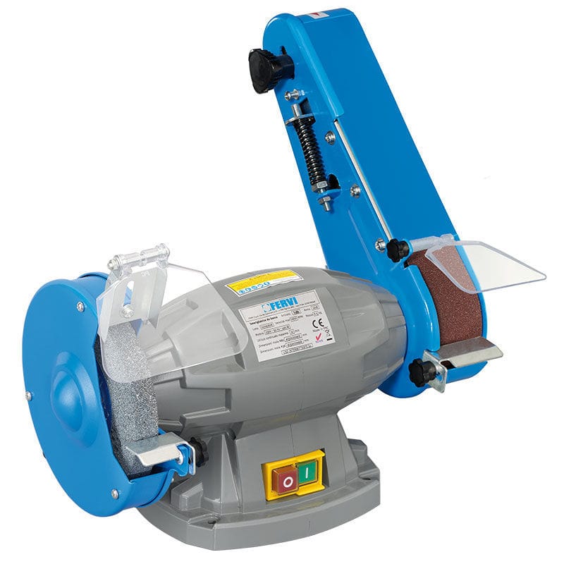 Touret à Meuler Fervi 0510 - 350W, Ø 150mm, Pierre Et Brosse Incluses - Professionnel