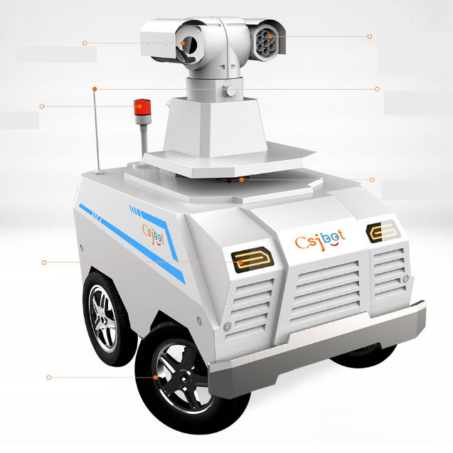 Robot de surveillance autonome Csjbot pour l'extérieur / avec
