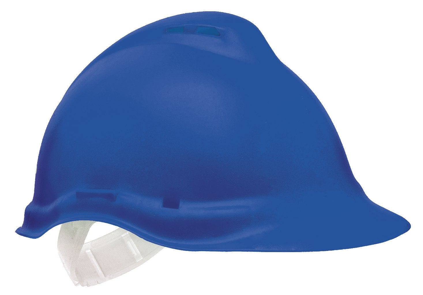 Casque De Chantier Bleu En Polyéthylène - Protection Sécurité Chantier, Léger Et Résistant