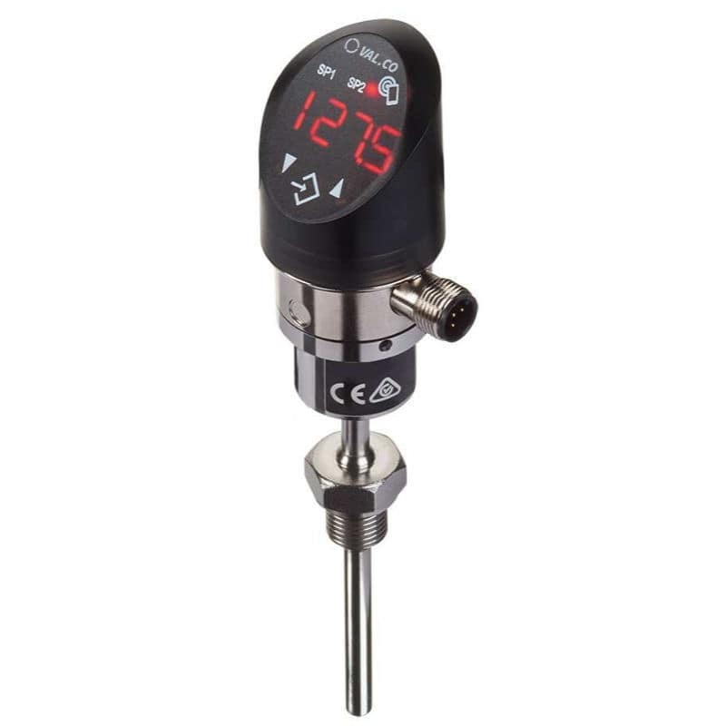 Capteur Température SeKi PT1000 - Sonde Plongée 2m - Câble Silicone Résistant à 250°C - Pour Chauffage, Solaire