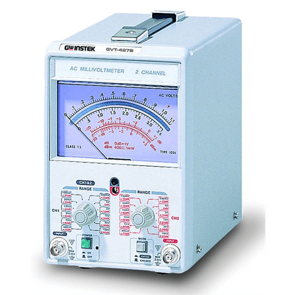 Millivoltmètre analogique GVT427B & GVT417B Instek portable