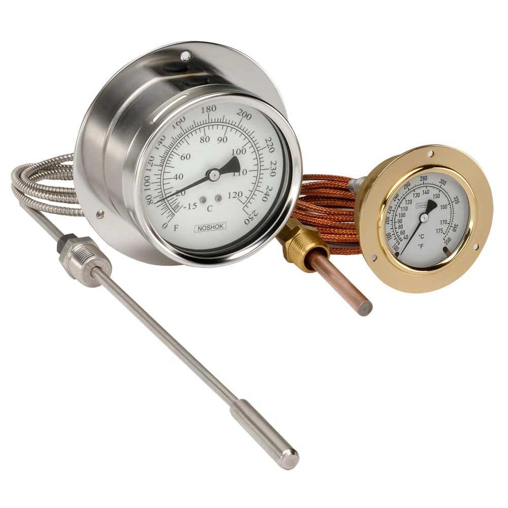 Thermomètre Installation Facile Thermomètre De Cuisson Analogique - 10°C à 400°C - Pour Barbecue, Grill, Fumoir - Installation Facile Levure Chimique
