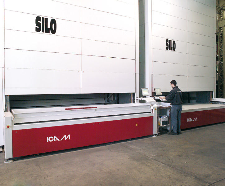 Magasin De Stockage Automatique Vertical Silo L Cl Icam Srl Pour Charge Longue