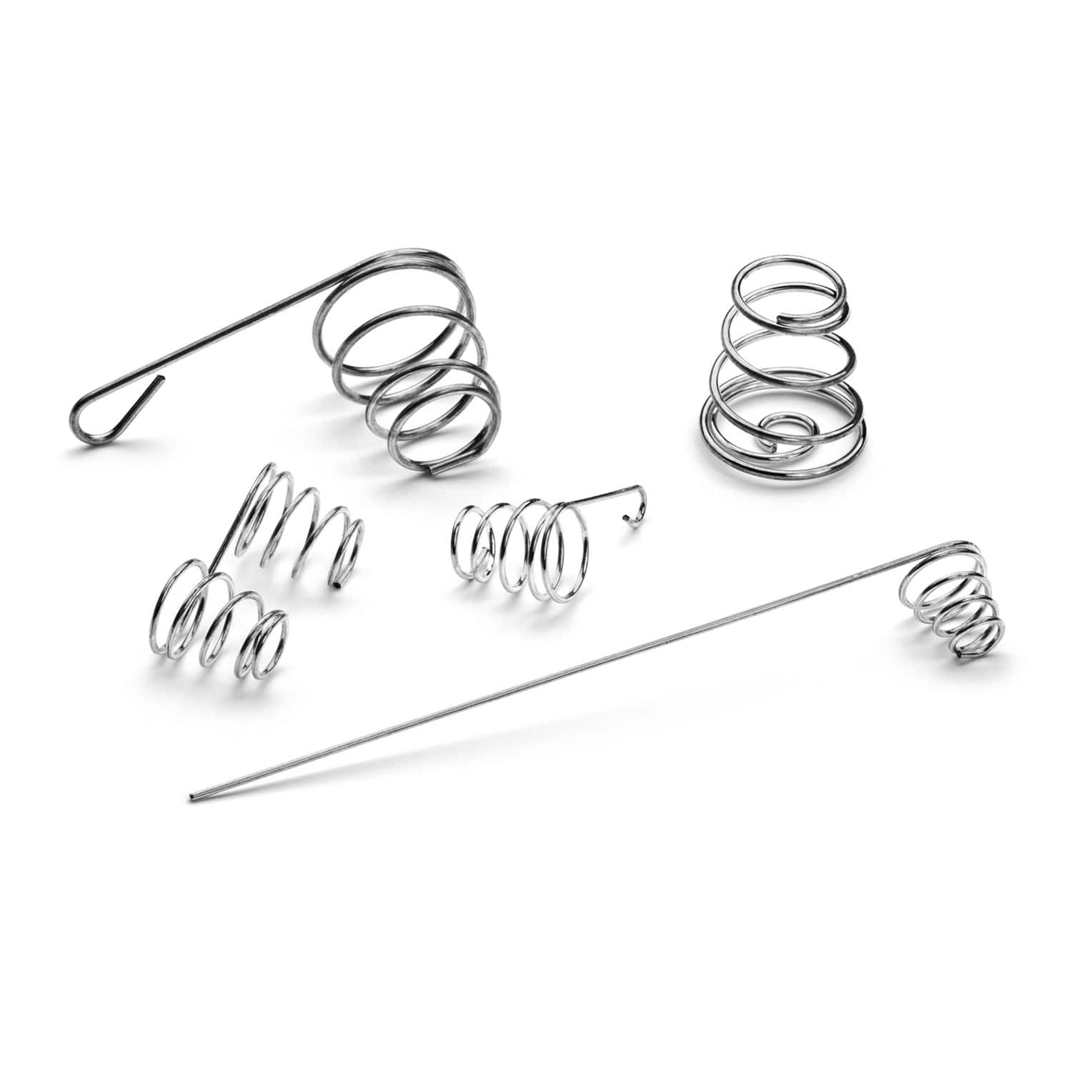 Lot De 20 Ressorts Coniques En Acier Inoxydable 304 - Diamètres 0.3-0.8mm, Longueurs 5-30mm
