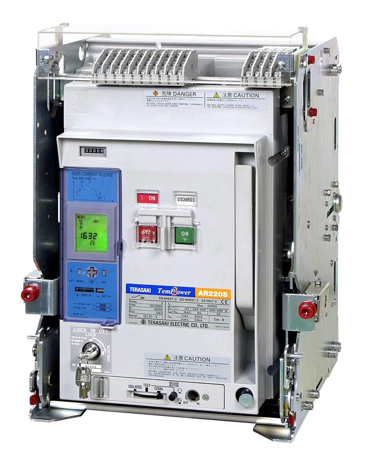 Disjoncteur à air Terasaki Electric Ltd contre les courtscircuits