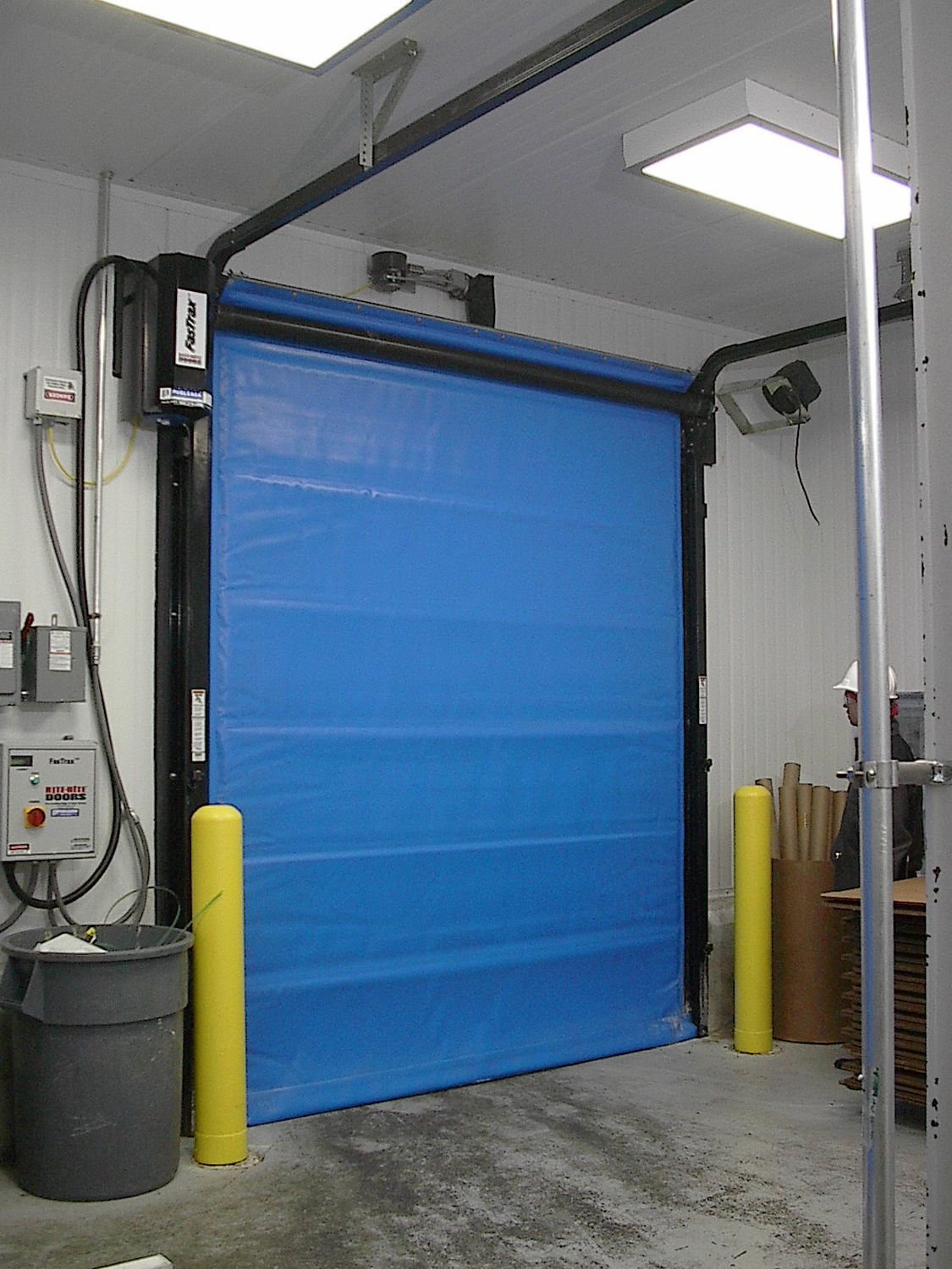 Porte à enroulement FasTrax® FR RiteHite en tissu / rapide / de