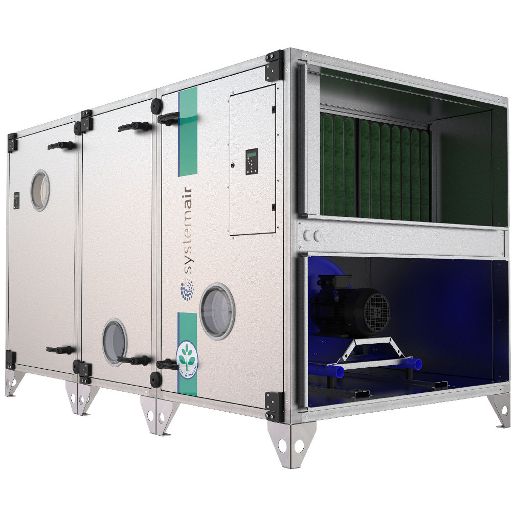 Centrale de traitement d'air horizontale - DVCompact - Systemair - pour ...