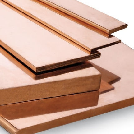 Barre Plate Cuivre 5mm X 30mm X 200mm - Plaque Conductrice Électrique Haute Pureté