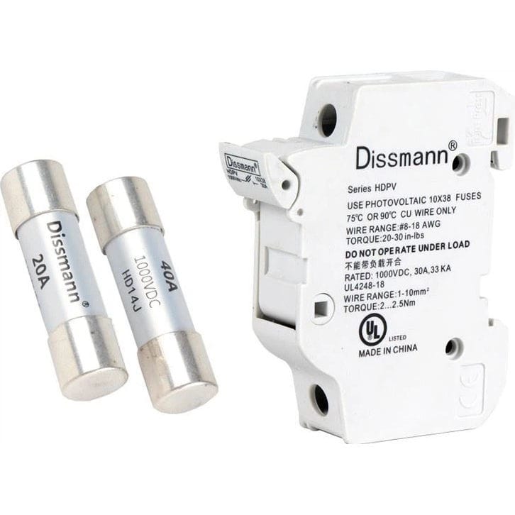 Fusibles Photovoltaïques Heschen – 32A 1000VDC, 10x38 Mm, Type GPV, Lot De 10 Fusible 32A 1000VDC Fusibles Photovoltaïques Heschen – 32A 1000VDC, 10x38 Mm, Type GPV, Lot De 10 Fusible 32A 1000VDC