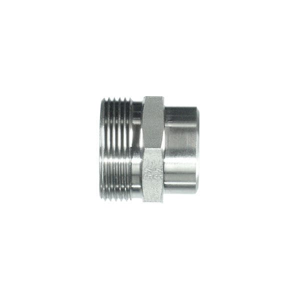 Adaptateur Raccord Acier Inoxydable NPT 1/8 Femelle Vers M12x1,5 Mâle - Avec Joint, Pour Systèmes Fluides