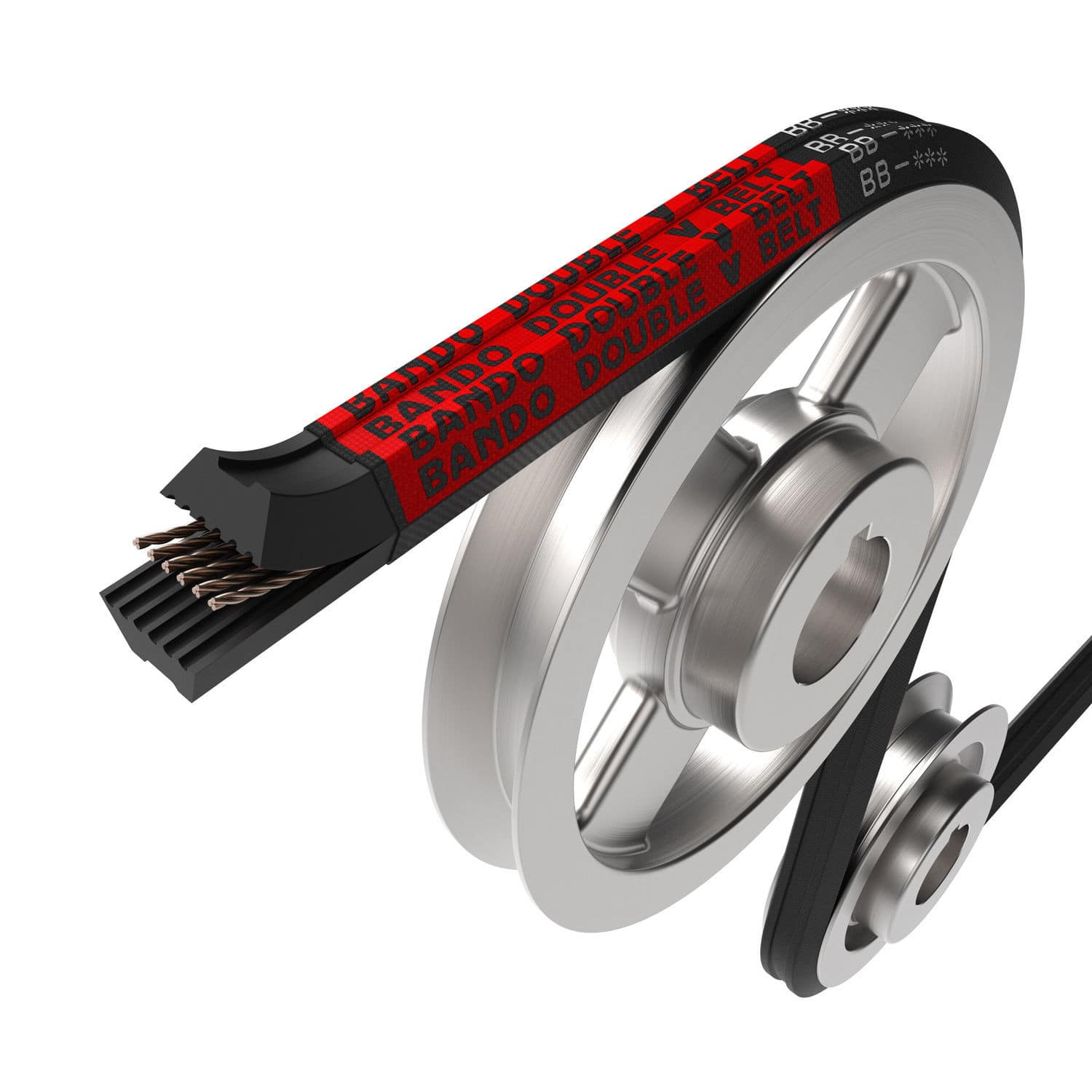 Courroie Trapézoïdale D&D PowerDrive 4-8V1400 – 8V, 4 Bandes, Longueur 140 Pouces – Neuf