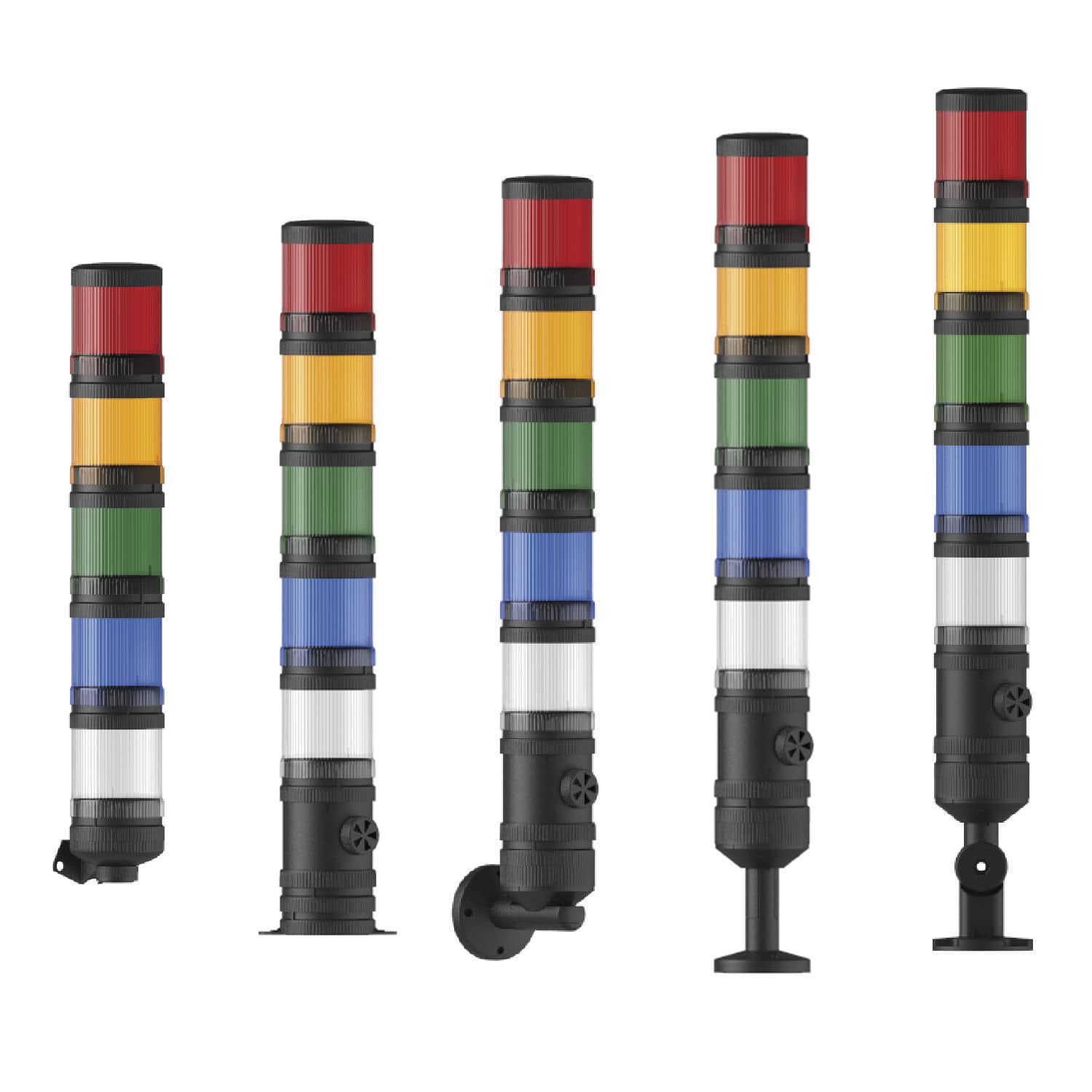 Tour De Signalisation LED, Lampe à Colonne, Buzzer D'avertissement Industriel, Pour Lignes De Montage Industrielles, Stable Et Pliable, 2 Couches(220 VCA