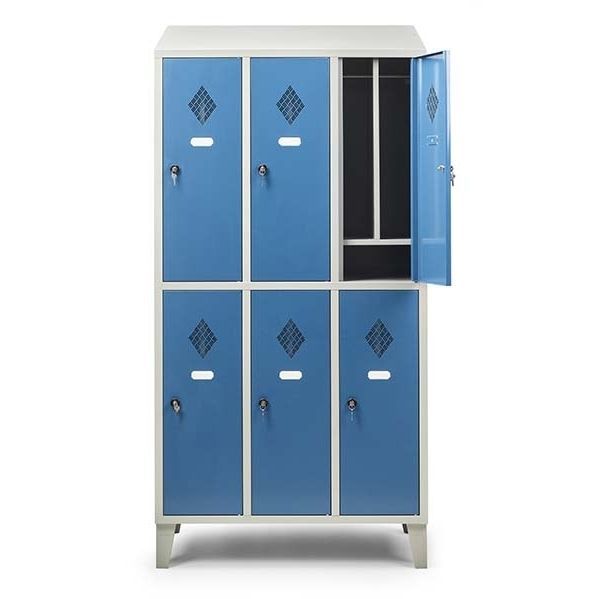 Armoire vestiaire pour vêtements de travail 109/10D mod. 3+3