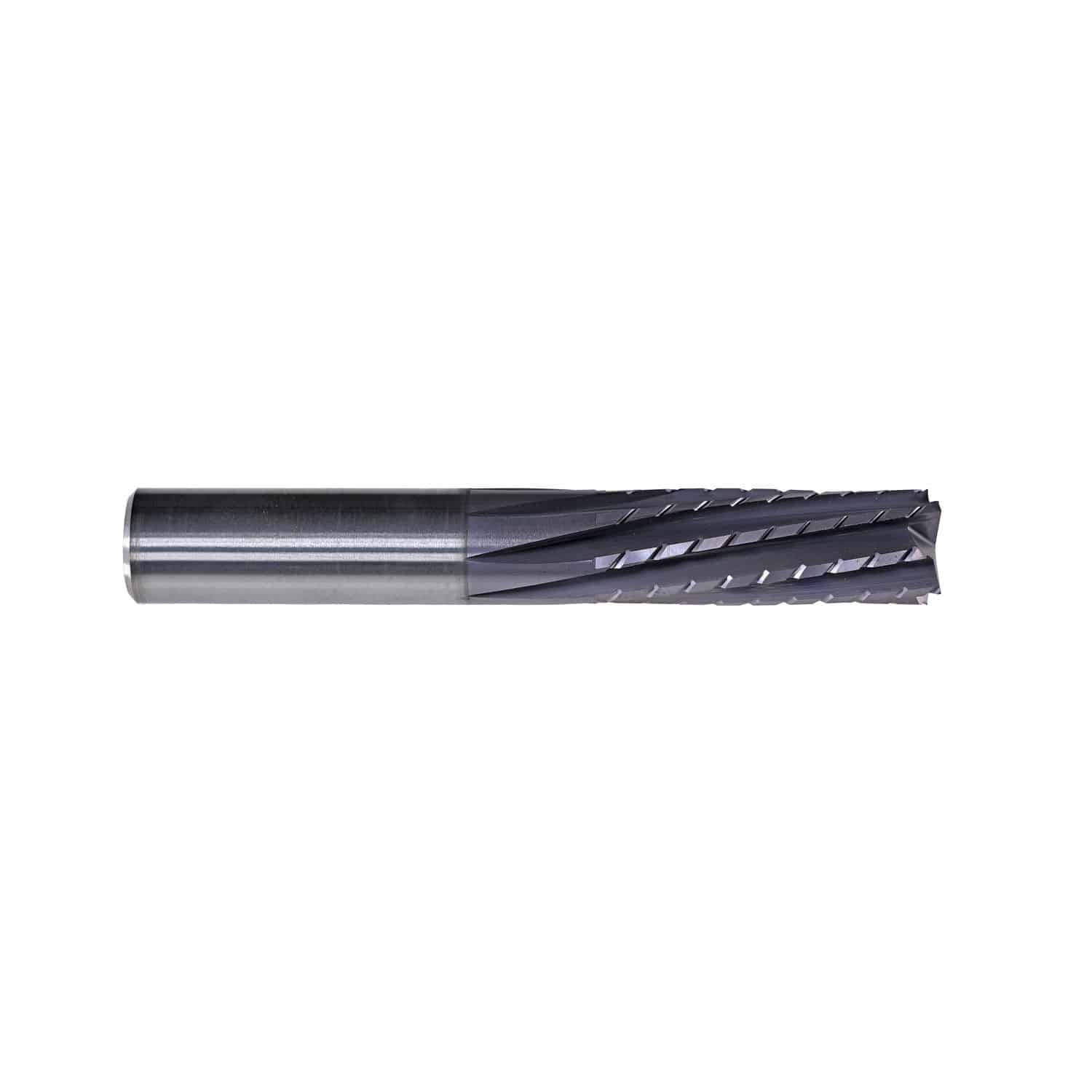 Fraise D'ébauche Carbure 4 Cannelures - Pour Bois Et Métal - Dimensions 8x8x38x82 Mm