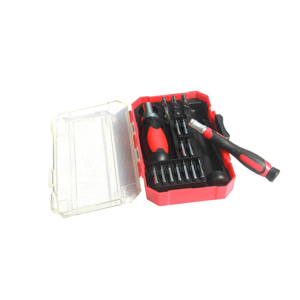 GEINXURN Professionnel Coffret De 52 Embouts De Tournevis, (Torx, PH, PZ, SL, Hex) Embout De Vissage En Acier S2, Clé à Douille Hexagonale, Porte-embout, Adaptateur De Douille Avec Boîte De Rouge