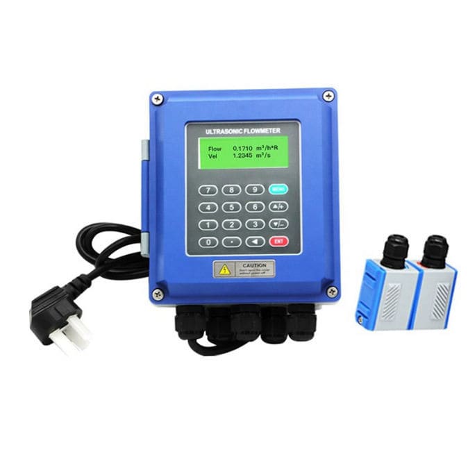Débitmètre à Ultrasons Portable | Mesure Sans Contact, écran LCD, Interface RS232 | Pour Eau, Chauffage, Industrie | Batterie Rechargeable Incluse
