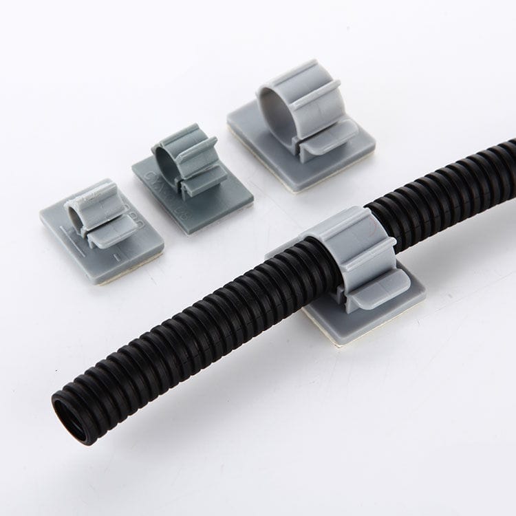 100 Colliers De Fixation Pour Câbles électriques - Chevilles Nylon En U - Plage De Serrage 5-10 Mm - Blanc - Pour Câbles, Fils, Tuyaux