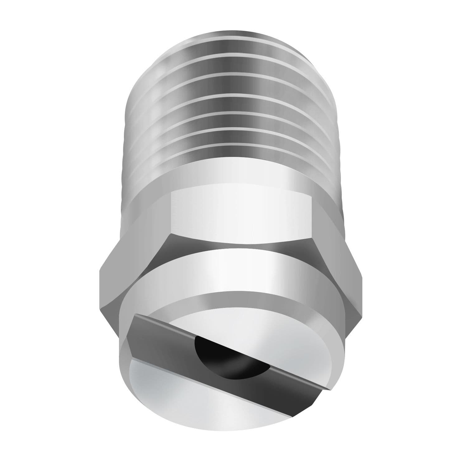 Sourcing Map Buse à Jet Plat En Inox 304 - 2 Pièces Avec Filetage Mâle 1/4BSPT - Angle 110° - Idéale Pour Pulvérisation Précise
