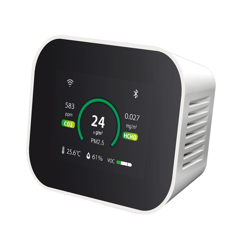 Moniteur Qualité De L'Air - LifeBasis - 3-en-1 - Capteur Intérieur