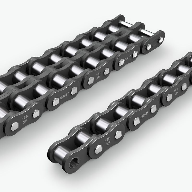 Chaîne Roulante Industrielle Uxcell – 06B – Pas 3/8 – 160 Liens – Rivetée – 150 Cm