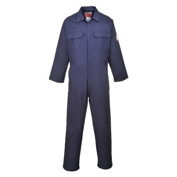 Combinaison De Travail Bulwark Ignifuge Homme – Taille 46 Reg – Bleu Marine – Cat 2 – Occasion