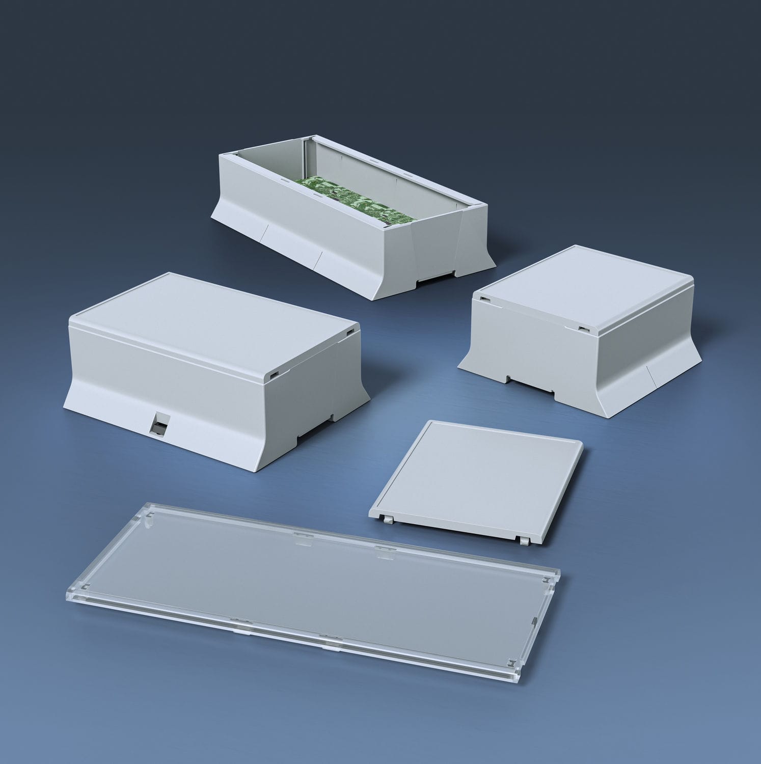 Boîtier Panneau PLC Industriel Rail DIN - Coque Projet Montage Électronique Bricolage