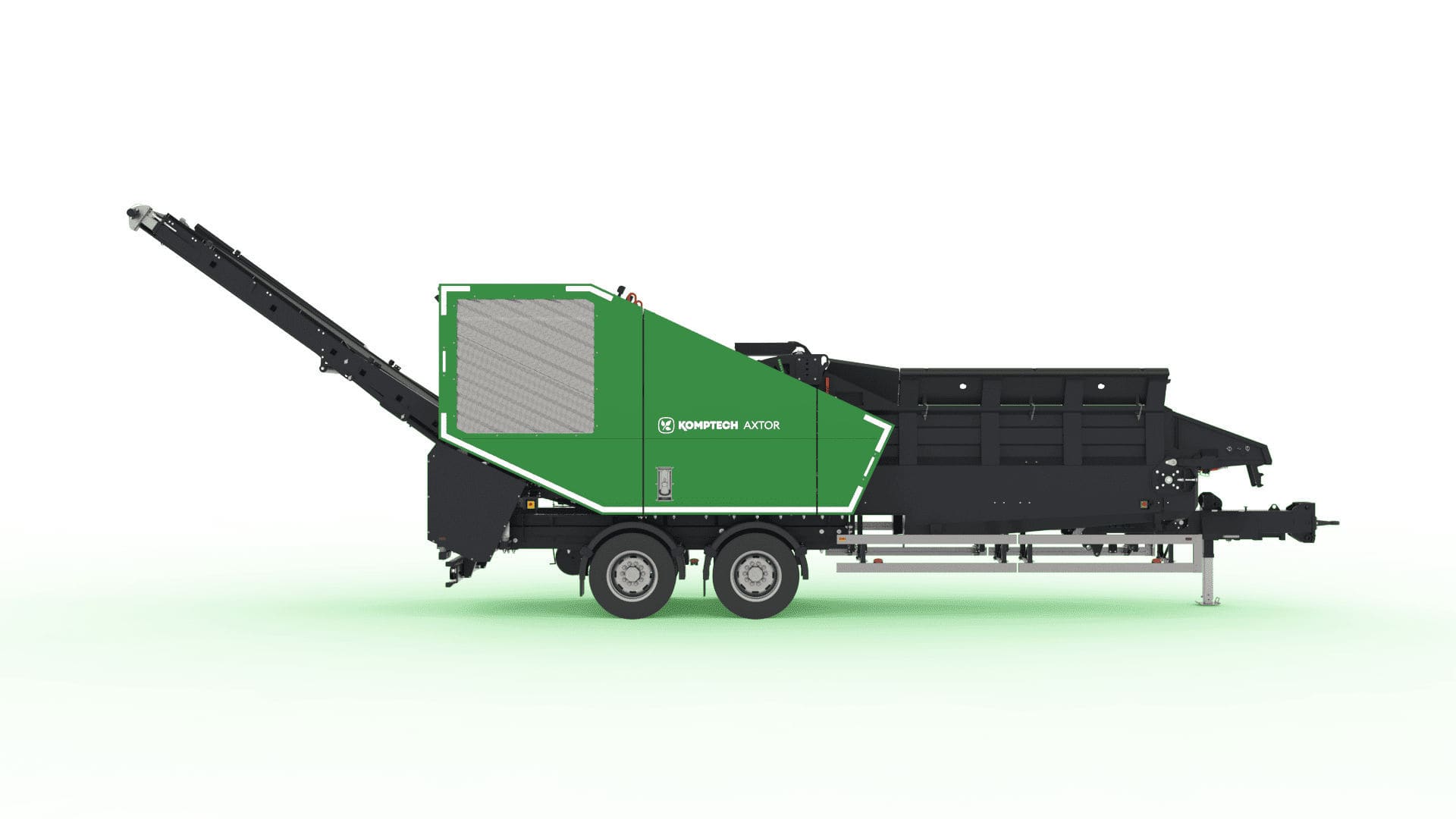 Déchiqueteur à 1 arbre - Axtor - Komptech - pour le bois / pour les ...