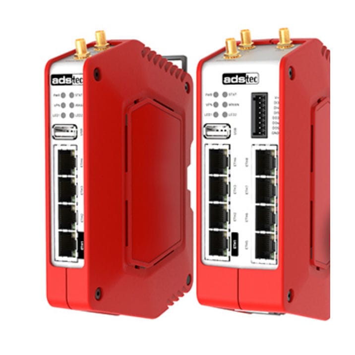 Firewall industriel avec fonction VPN IRF3000 adstec sur rail DIN