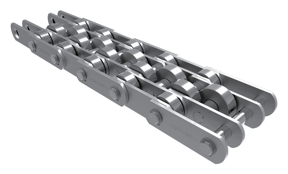 Chaîne De Convoyeur Droite 1,5 M - Pour Plaque, Transmission, Rouleaux D'entraînement - 08B, 10A, 12A, 16A - Fixation Simple Ou Double Trous