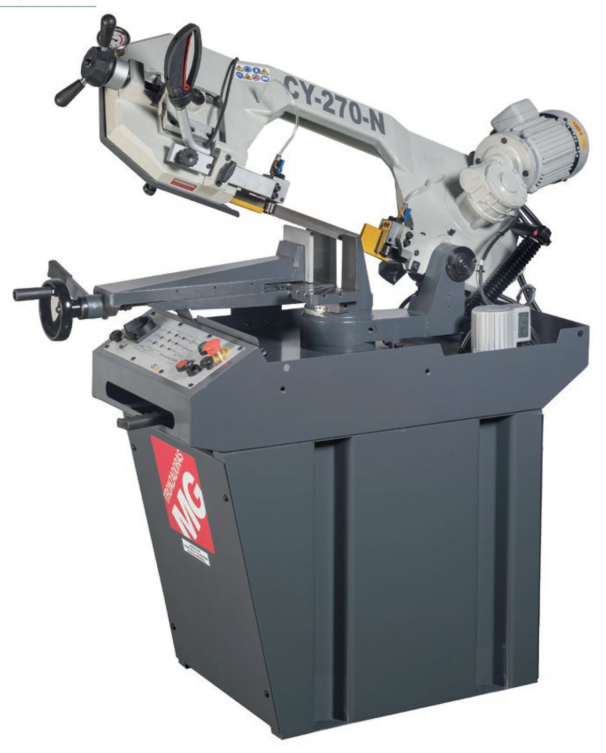 Scie à ruban CY270N series TRONZADORAS MG à onglet / pour acier / semiautomatique