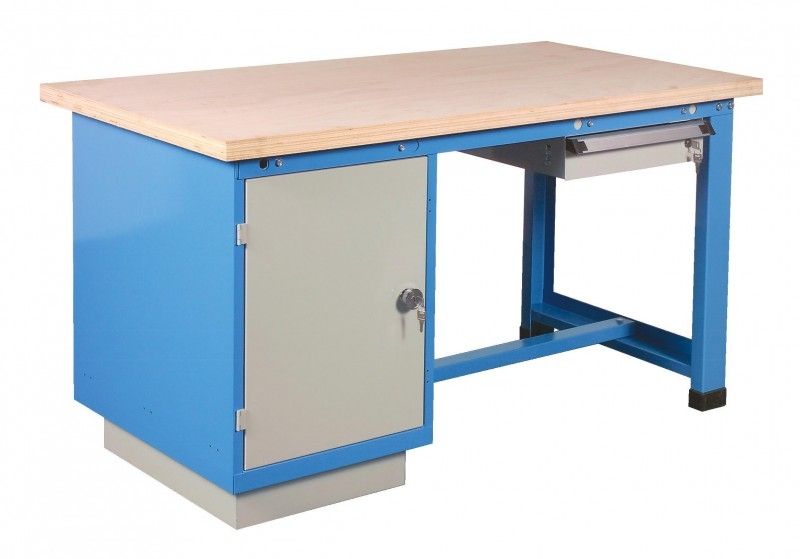 Établi, Porte & tiroirs, Cap 2500 lb, 60