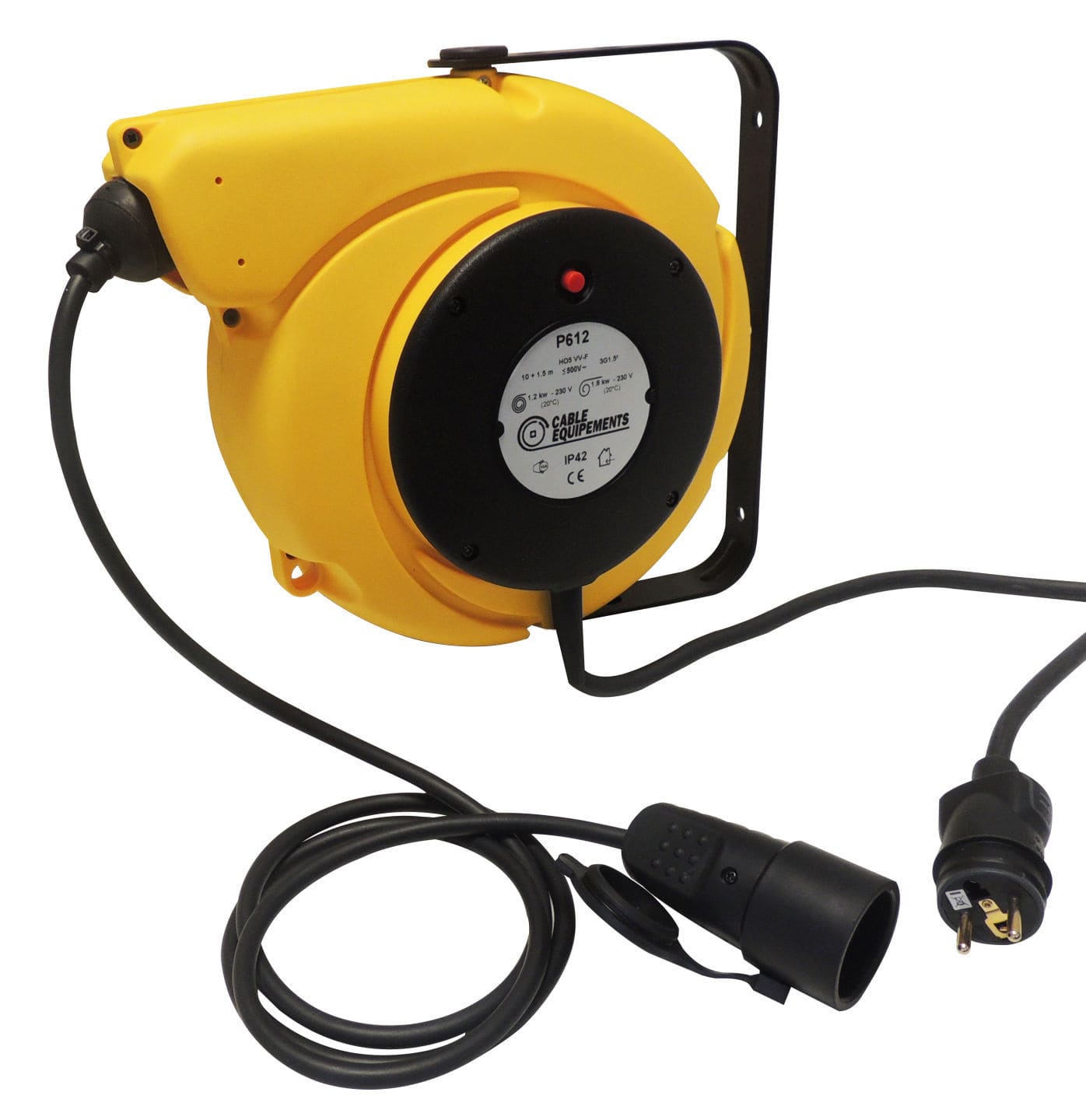 Boîtier Enrouleur Antivol Avec Câble Acier Rétractable 1 M - Pour Sécuriser Ordinateur, Bureau, Sac