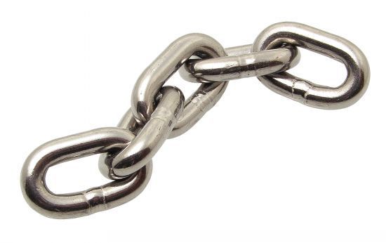 Chaîne En Acier Inoxydable 1m - Maillon Ovale 3x4mm - Gourmette Classique - Neuf