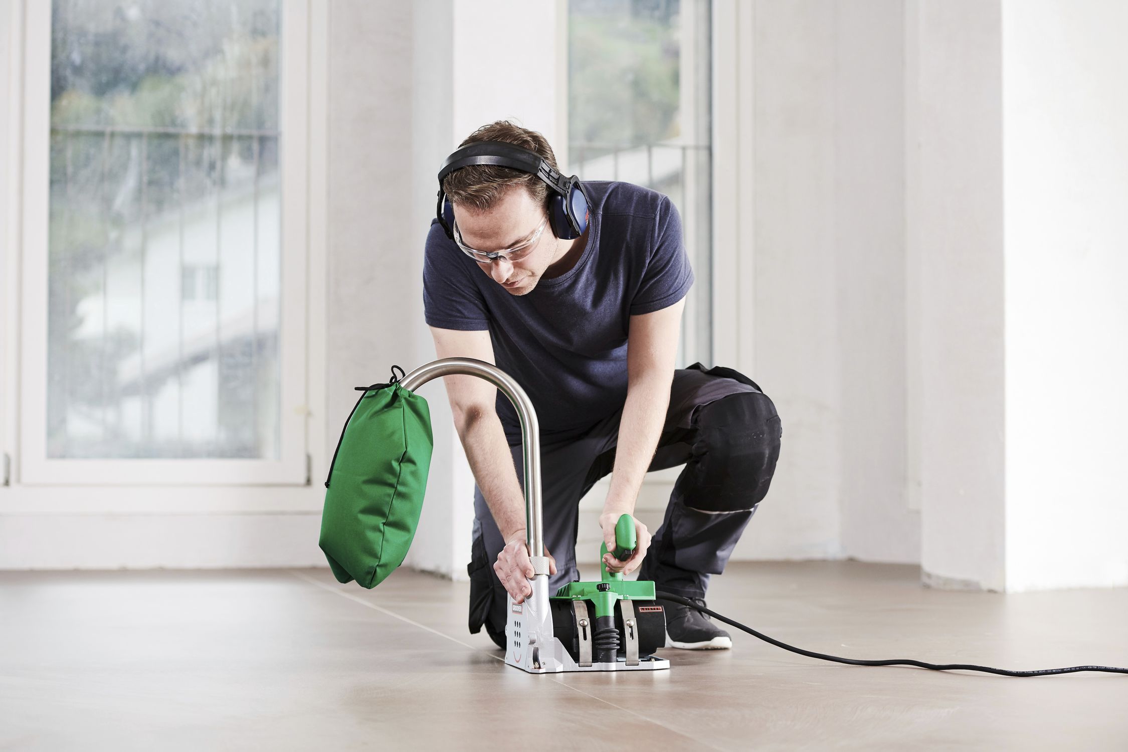 Rainureuse Manuelle Pour Sol PVC - Manche En Hêtre, 3 Lames De Rechange - Outil Professionnel Pour Rainurage Précis Et Rapide - 10