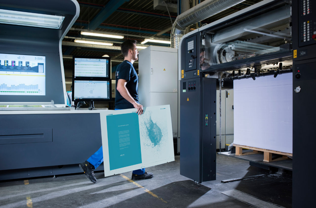 Plaque offset thermique Adamas Agfa Graphics en aluminium anodisé