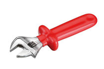 Clé à molette en chrome / isolée