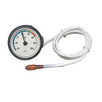 Thermomètre à dilatation de gaz à capillaire...