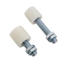 Galet Tendeur De Chaîne Universel 8 Mm - Poulie De Guidage Rouge Pour Quad, Moto Cross Et Buggy