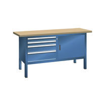 Établi compact / en bois / à tiroir / à...