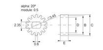 Engrenage en plastique - Tous les fabricants industriels