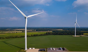 unité de production électrique hybride éolienne